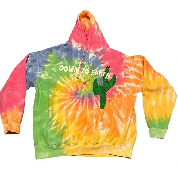 Cactus Jack by Travis Scott Astroworld x DSM Down to Earth Tie Dye Hoodi… - Picture 1 of 8